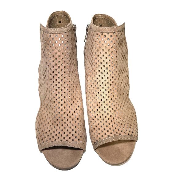 Circus by Sam Edelman Size 10 Womens Emerson Peep Toe Heel Bootie Luggage Brown - Picture 2 of 7